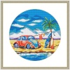 Cross stitch kit- A day at the beach Photo