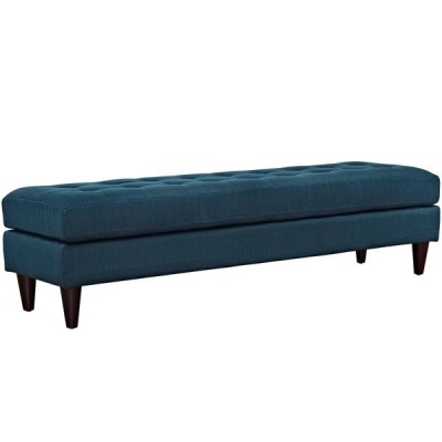 Decorist Home Gallery The Azure Empress Bench in Teal