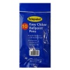 Telepoint Easy Clicker Ball Point Pens - Blue Pens Pack of 10 Photo