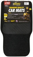 Shield Chemicals Shield Universal Promotion Ribbed Car Mat with Vinyl Heelpad 4 Piece