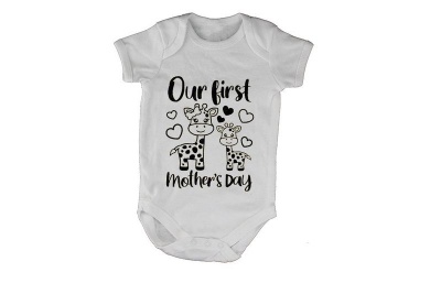 Photo of BuyAbility Our First Mothers Day - Giraffe- Short Sleeve - Baby Grow