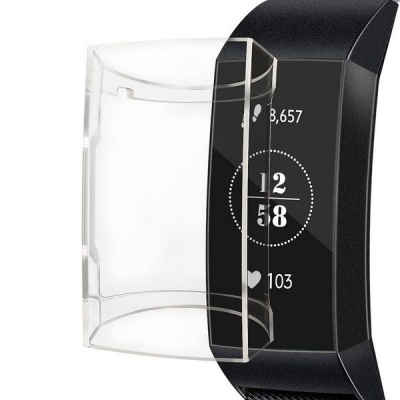 Photo of Case Candy Protective Cover for Fitbit Charge 3 & 4 - Clear