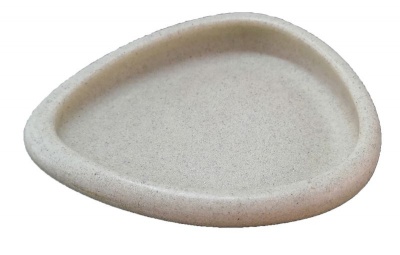 Photo of Giftbargains Cream Polyresin Soap Dish 'Sand and Stone' Effect