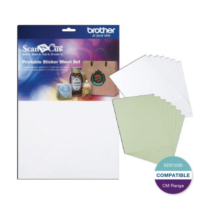 Photo of Brother CAPSS1 - ScanNCut Printable Sticker Sheet Set