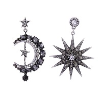 Moon And Star Earrings Jewelry Punk Long Drop Earrings