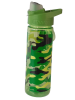 Green Camo 600ml Water Bottle with Time Marker Leak-proof Good for Sports Photo