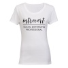 Introvert - Social Distancing Professional - Ladies - T-Shirt Photo