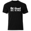 Think Out Loud Mens "Be kind - Sign Language" Short Sleeve Tshirt Black Photo
