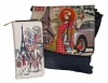 Fino Vintage Paris Design Crossbody Denim Sling Bag & Purse Set Photo