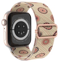 Ahastyle Flower Nylon Sport Loop Band Strap for Apple Watch 42444549mm