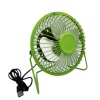 Umlozi USB Mini Desk Fan Green - 4" - Metal Photo
