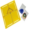 XY Coordinate Geo Pegboard with 24 Rubber Bands and 50 Pegs Photo