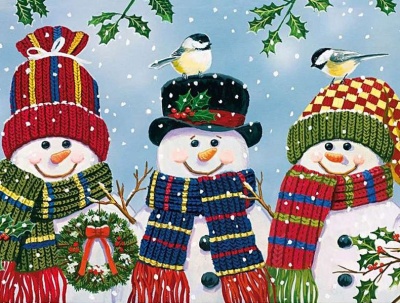 Photo of Wentworth Snowman Trio - 250 Piece Wooden Adult Jigsaw Puzzle