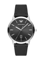 Armani Mens Silver Stainless Steel Watch AR80064SET