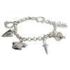 Sterling silver Armour of God Charm Bracelet Photo