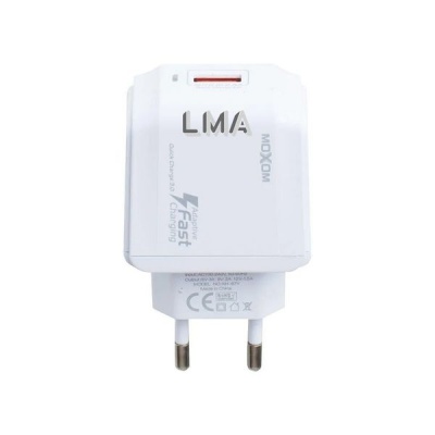 Photo of Moxom LMA- QC3.0 High Speed Wall Charger Home Charger With Lighting Cable