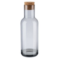 blomus Water Carafe Tinted in Smoky Grey Glass Fuum 1 Litre