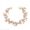 Olive Tree -Faux Pearl and Metal Flower Leaf Headband 01-Bridal/Formal Photo