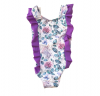 StrutActive Strut Active "Unicorn Floral" Ruffle One Piece Photo