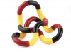 ieGlobal Therapy Twist and Tangle Fidget Red Black Yellow Black & Red Photo