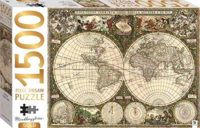 Photo of Mindbogglers Gold World Map 1500 Piece