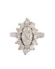 Miss Jewels- 4.65ctw CZ Marquise Halo Ring in 925 Sterling Silver -Size 6 Photo