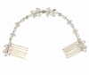 Olive Tree - Crystal Styled Hair Comb 01 - Bridal / Formal Event Photo