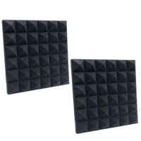 Pyramid Shaped Acoustic Panels 30x30x5cm 2 pieces
