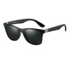 Dubery New Fashion Rectangle Skiing Polorized Sunglasses Black Photo