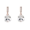 Civetta Spark Jia Jia Earring with Clear Crystal Rose Gold Photo