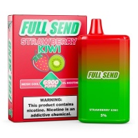 Full Send 6900 Puffs Rechargeable Disposable Vape Kiwi Strawberry