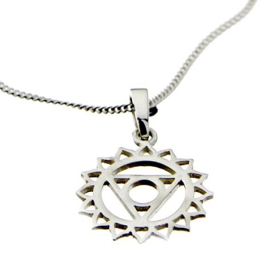 Photo of Throat Chakra Sterling Silver Necklace