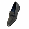 Men's Formal Leather Shoes . Apron Slip On Style / Grey Photo