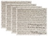 Baytiques - Set 4 Napkin Cotton Nat/Black Script 45X45 Photo