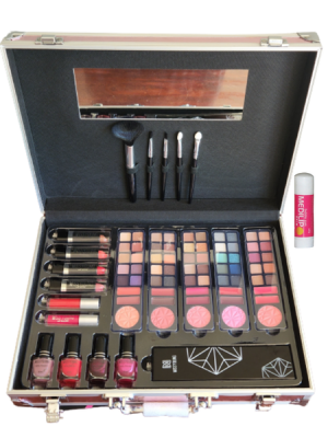 Makeup Kit with Pink Suitcase Added Medi Lip Balm