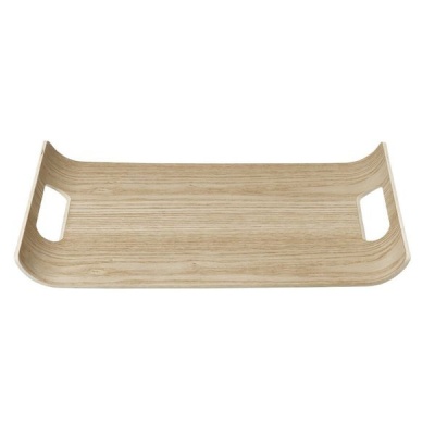 blomus Tray in Light Wood with Non Slip Surface 31 x 43 cm – WILLOW