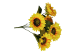 Artificial Flower 49cm Sunflower Bunch with 5 Stems Photo