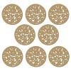 Studeo39 - Laser Cut MDF Coaster Set - Flowers Photo