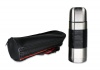 350mlDouble Wall Hot & Cold Bullet Flask with NonSlip Rubber Grip & Pouch Photo