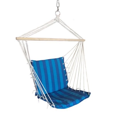 Photo of Seagull Hanging Hammock Chair Blue Stripe Design 150kg