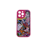 High Quality Powerpuff Print Phone Case For IPhone 13 Pro Pink