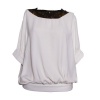Lace neck blouse Photo
