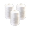 3 x Cotton Thread Spool Yarn For Sewing Machine -3000m - White Photo