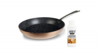 INS Aluminum Non Stick Frying Pan 24cm with Concentrated Grease Grime Cleaner