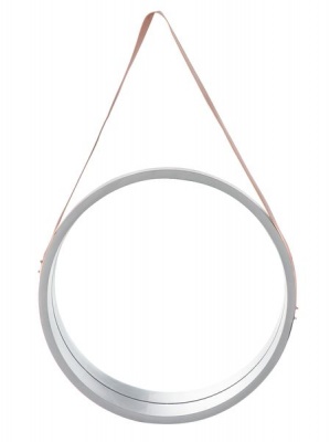 Photo of Home Quip White Porthole Mirror with Strap 50X50 cm