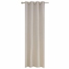 Matoc Designs Matoc Readymade Curtain 233cm Height -Self Lined Textured -Eyelet -Beige Photo