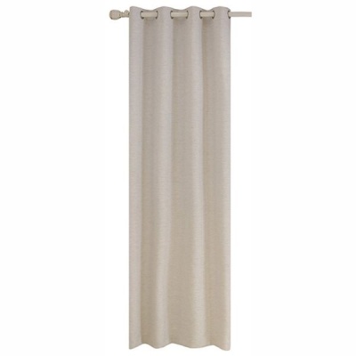 Photo of Matoc Designs Matoc Readymade Short Curtain 163cm Height-SelfLined Textured-Eyelet-Beige