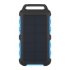 SolarMate 10 000mAh Powerbank With LED Light - Blue Photo
