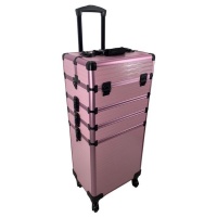 4 in 1 Professional Aluminum Rolling Makeup Trolley Case