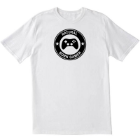 Natural Born Gamer White T Shirt